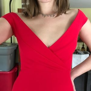 NEW WITH TAGS long red formal dress